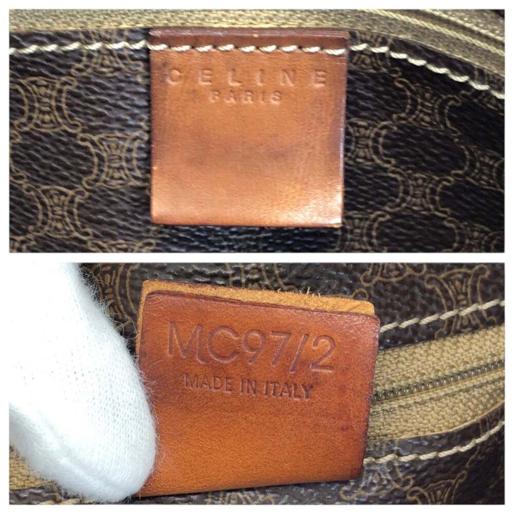 CELINE Macadam Dark Brown Tote Bag/Shoulder Bag for Women (MC97 2) - Picture 4 of 10